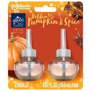 Glade PlugIns Air Freshener Refills – Golden Pumpkin & Spice